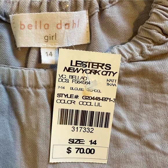 Nwt Bella Dahl Girls Aline Tank Top Size 14 - Picture 5 of 5